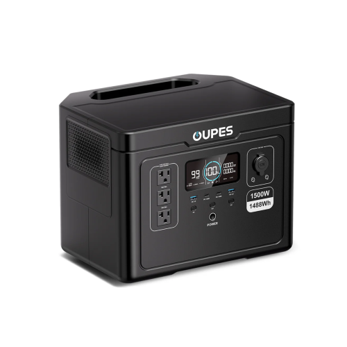Портативная зарядная станция OUPES S015 (1500W/1488Wh, LiFePO4, быстрая зарядка)