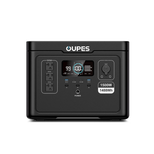 Портативная зарядная станция OUPES S015 (1500W/1488Wh, LiFePO4, быстрая зарядка)