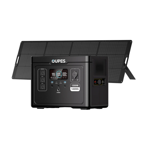 Портативная зарядная станция OUPES S015 (1500W/1488Wh, LiFePO4, быстрая зарядка)