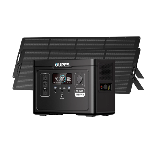 Портативная зарядная станция OUPES S015 (1500W/1488Wh, LiFePO4, быстрая зарядка)