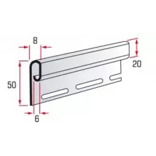 Планка фінішна Альта-Профіль Alta-Siding 3660 мм, салатова