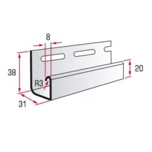 J-профіль Альта-Профіль 3660, бежевий