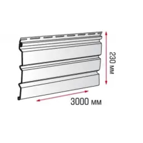 Софіт без перфорації Альта-Профіль 230х3000, бежевий
