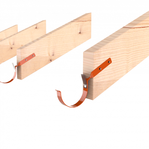 Кронштейн ринви зігнутий металевий BRYZA 125 мм / коричневий