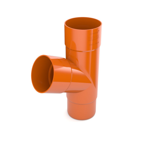 Трійник BRYZA 90/90/90 мм / цегляний