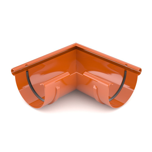 Угол желоба наружный BRYZA 90° 125 мм / кирпичный