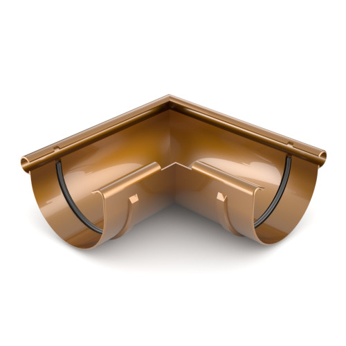 Угол желоба наружный BRYZA 90° 125 мм / медный