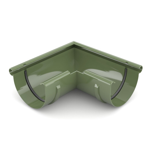 Угол желоба наружный BRYZA 90° 125 мм / зеленый