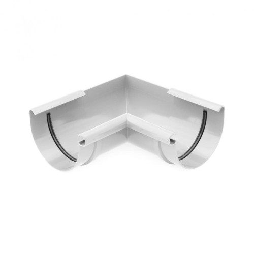 Кут ринви внутрішній BRYZA 90° 100 мм / білий