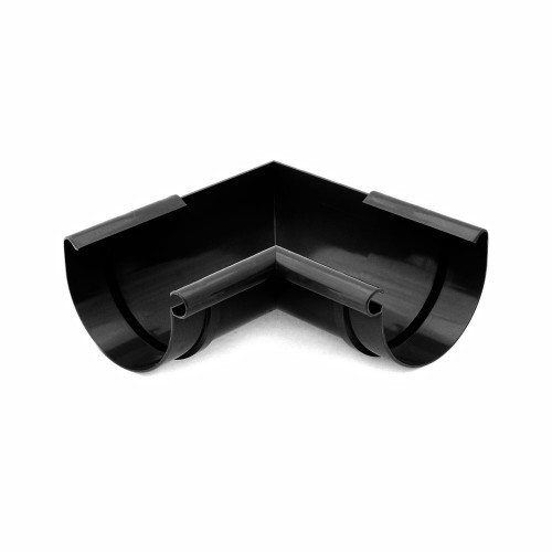 Кут ринви внутрішній BRYZA 125 мм / чорний