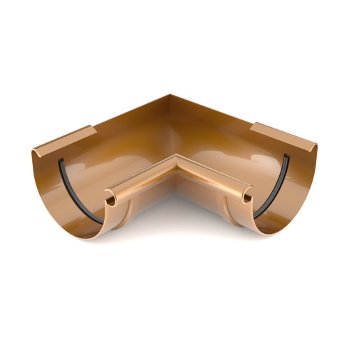 Кут ринви внутрішній BRYZA 125 мм / мідний