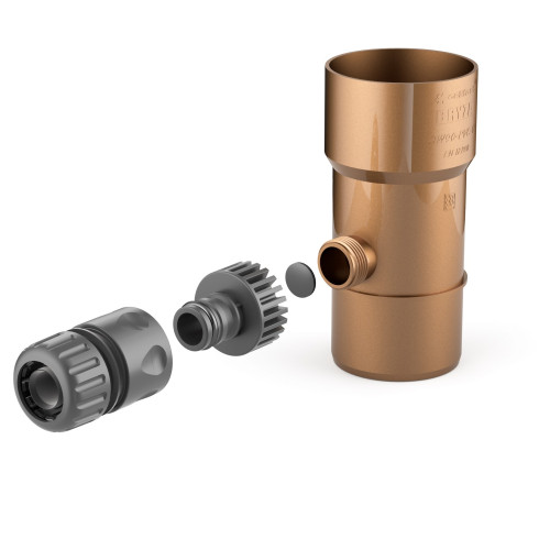 Заборник дождевой воды BRYZA 90 мм / медный