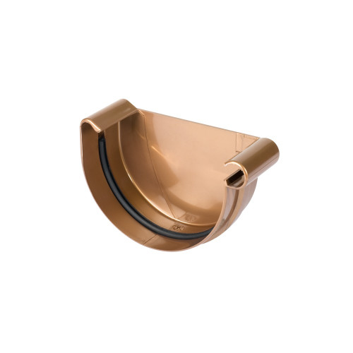 Заглушка желоба правая BRYZA 125 мм / медный