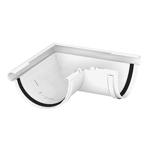 Кут ринви зовнішній довільний 110-170° білий 120мм GIZA