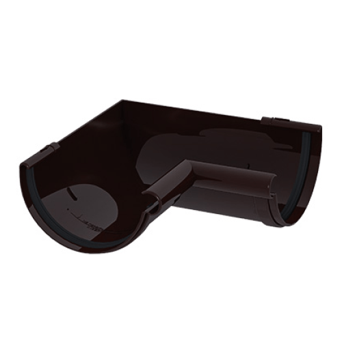 Кут ринви внутрішній довільний 110-170° темно-коричневий 120мм GIZA