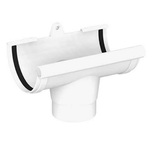 Воронка желоба белая 120мм GIZA