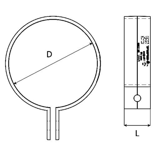 Хомут труби KROP 63мм / темно-коричневий