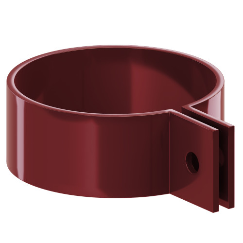 Хомут трубы KROP 63мм / красный