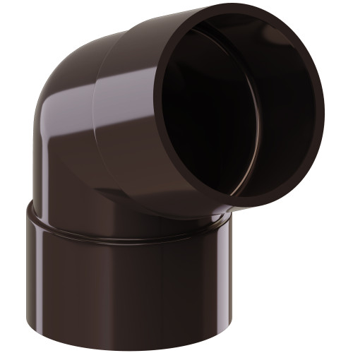 Колено трубы 67,5° KROP 63мм / светло-коричневое