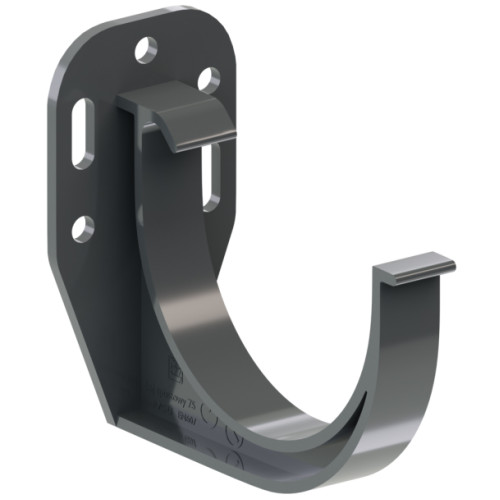 Кронштейн ринви KROP 130мм / графітовий