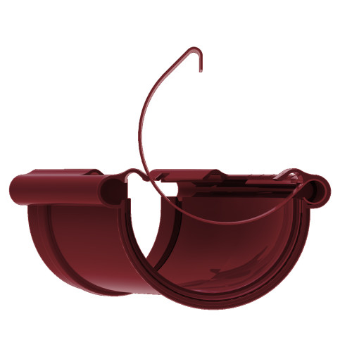 Кут ринви регульований (універсальний) зовнішньо-внутрішній 120-145° KROP 130мм / червоний