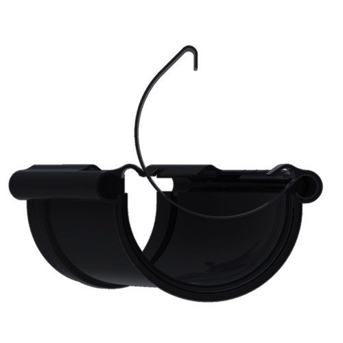 Кут ринви регульований (універсальний) зовнішньо-внутрішній 120-145° KROP 130мм / чорний