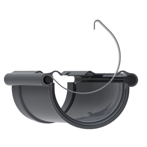 Кут ринви регульований (універсальний) зовнішньо-внутрішній 120-145° KROP 130мм / графітовий