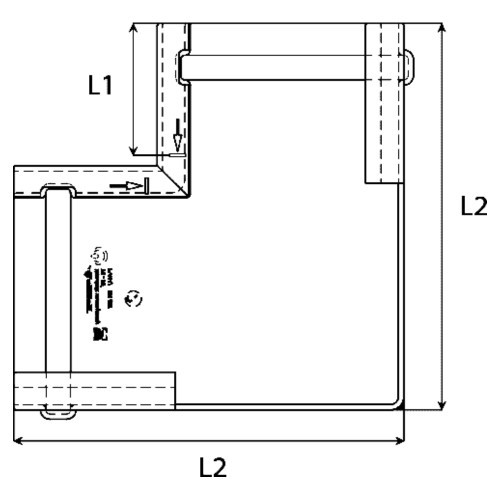 Кут ринви внутрішній 90° KROP 100мм / світло-коричневий