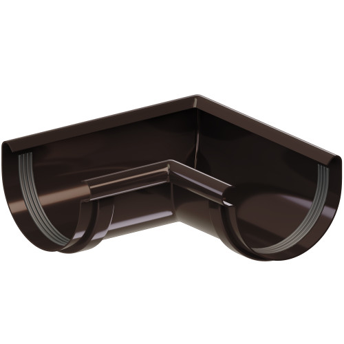 Кут ринви внутрішній 90° KROP 100мм / світло-коричневий