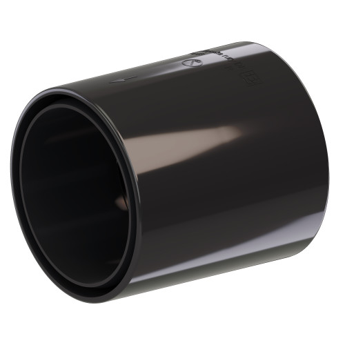 Муфта труби KROP 63мм / темно-коричнева