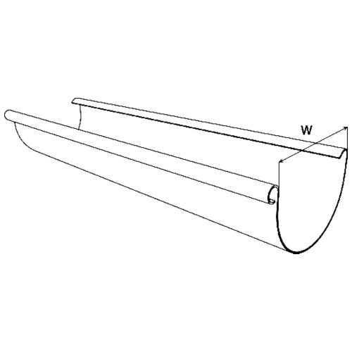 Ринва водостічна KROP 130мм / L=3м темно-коричнева