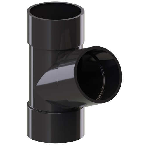 Трійник 67,5° KROP 63мм / темно-коричневий