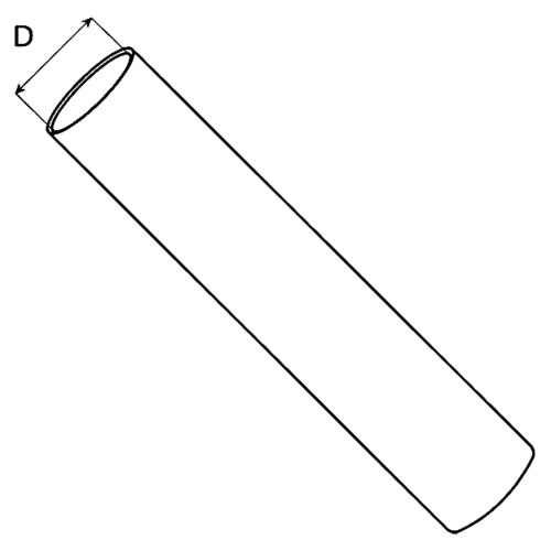 Труба водостічна KROP 63мм / L=3м темно-коричнева