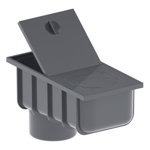 Отстойник универсальный KROP / графитовый