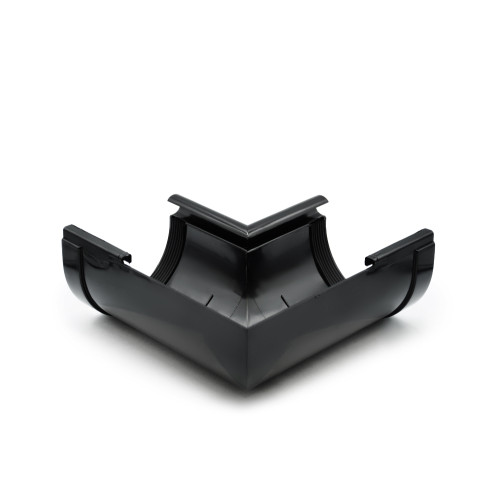 Угол желоба внутренний 90° черный 130мм RainWay