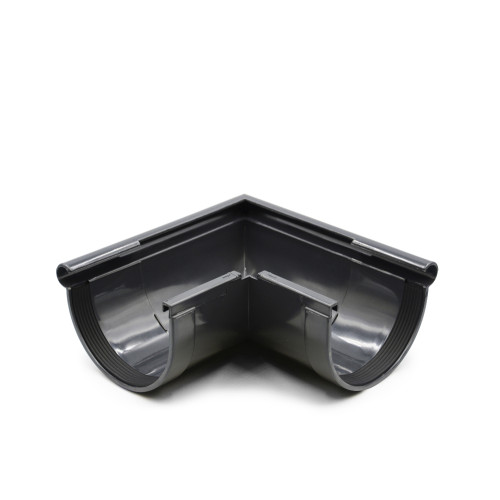 Кут ринви зовнішній 90° графітовий 130мм RainWay