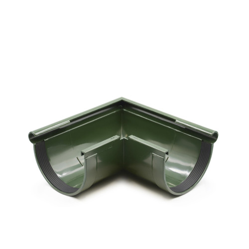 Кут ринви зовнішній 90° зелений 130мм RainWay