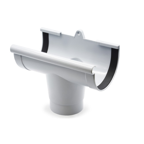 Лійка ринви сіра 130мм RainWay