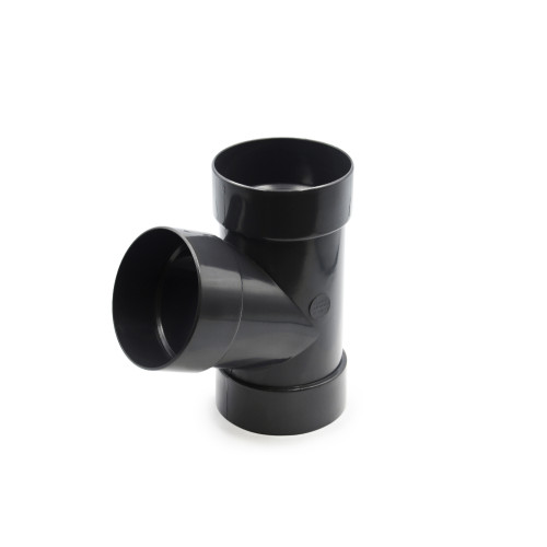 Трійник труби 67° графітовий 100мм RainWay
