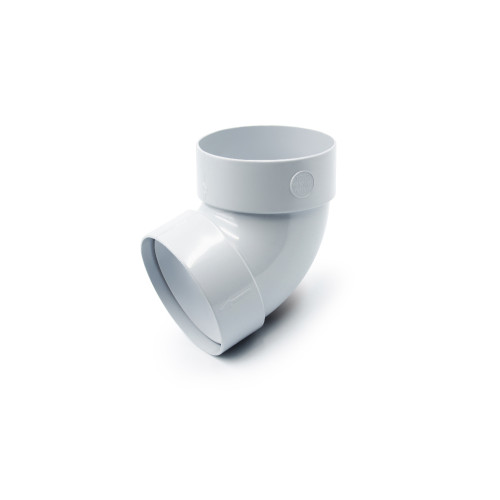 Відвід труби двомуфтовий 67° сірий 100мм RainWay