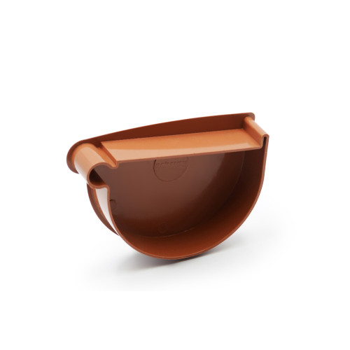 Заглушка лійки ліва цегляна 130мм RainWay