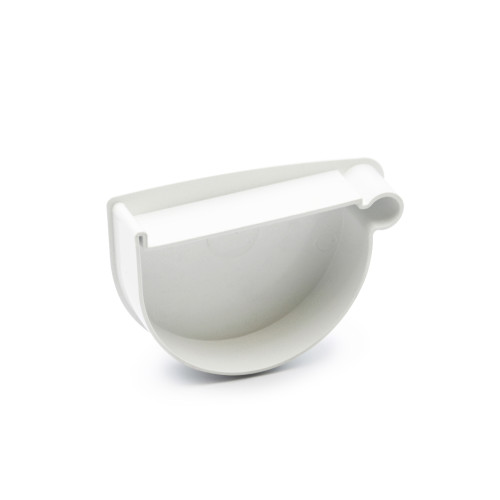 Заглушка лійки права біла 130мм RainWay