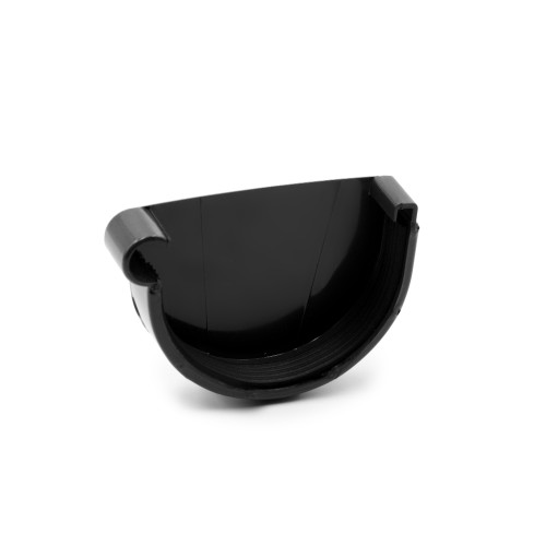 Заглушка ринви ліва чорна 130мм RainWay