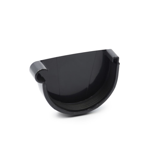 Заглушка ринви ліва графітова 130мм RainWay