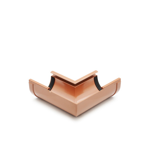 Кут ринви внутрішній 90° цегляний 90мм RainWay