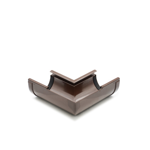 Кут ринви внутрішній 90° коричневий 90мм RainWay