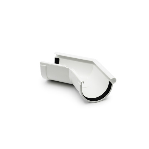 Кут довільний зовнішній 110-170° білий 90мм RainWay