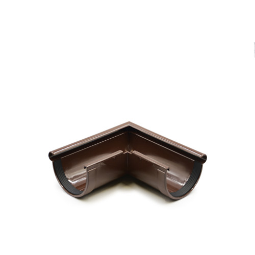 Кут ринви зовнішній 90° коричневий 90мм RainWay