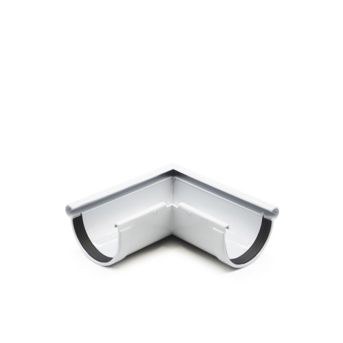 Кут ринви зовнішній 90° сірий 90мм RainWay