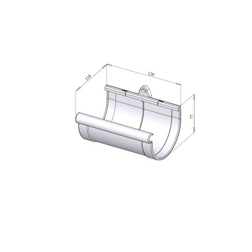 Муфта ринви зелена 90мм RainWay